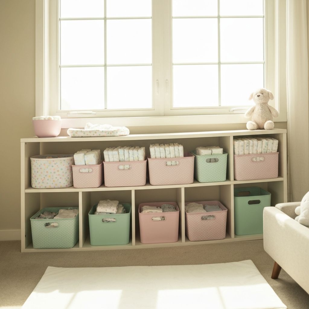 Zorgvuldig georganiseerde babyspullen